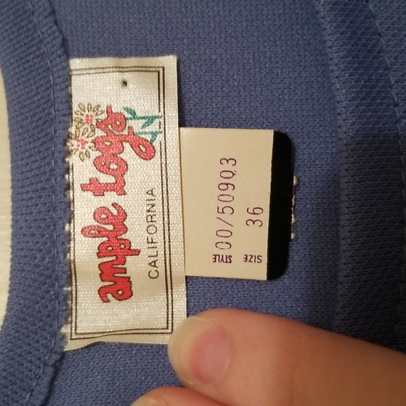 Ample Togs Blue Tank Top Size XL - Picture 3 of 5